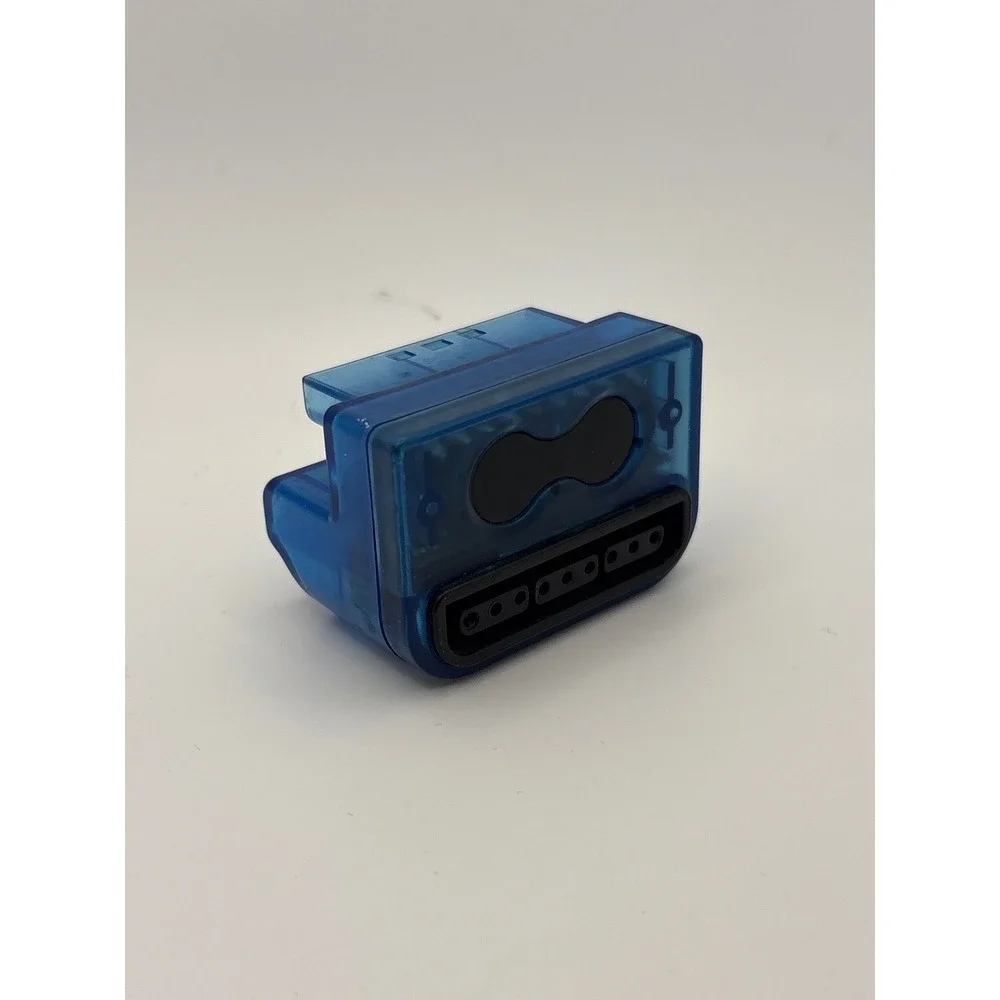 Sony PlayStation 2 Controller Adapter Translucent Blue Memory Card Accessory